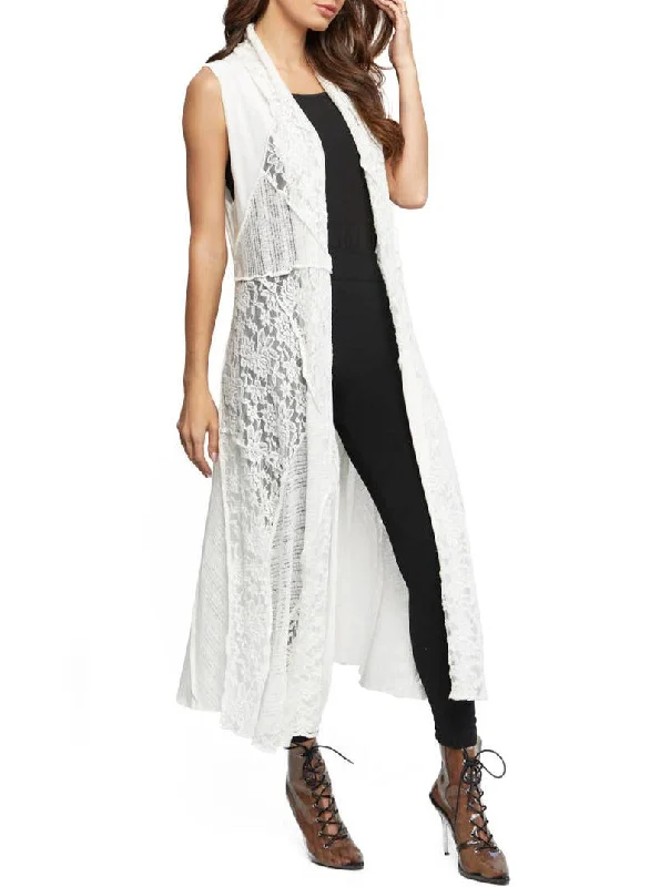 B952 Long Lace Duster