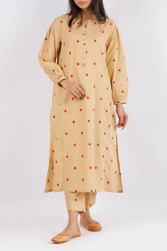 Cotton Jacquard Stitched 2 Piece (Shirt/Trouser)