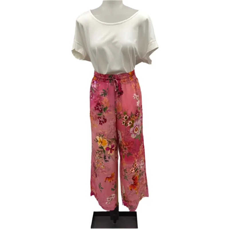 Johnny Was Women's Size M Pink Floral Pants