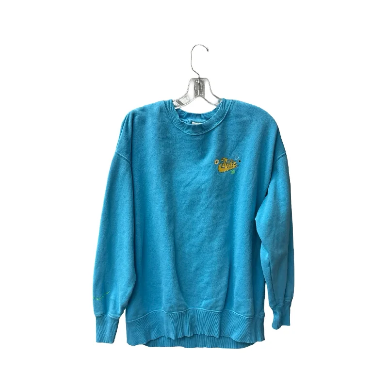 Sweatshirt Crewneck By Nike Apparel In Blue, Size: M