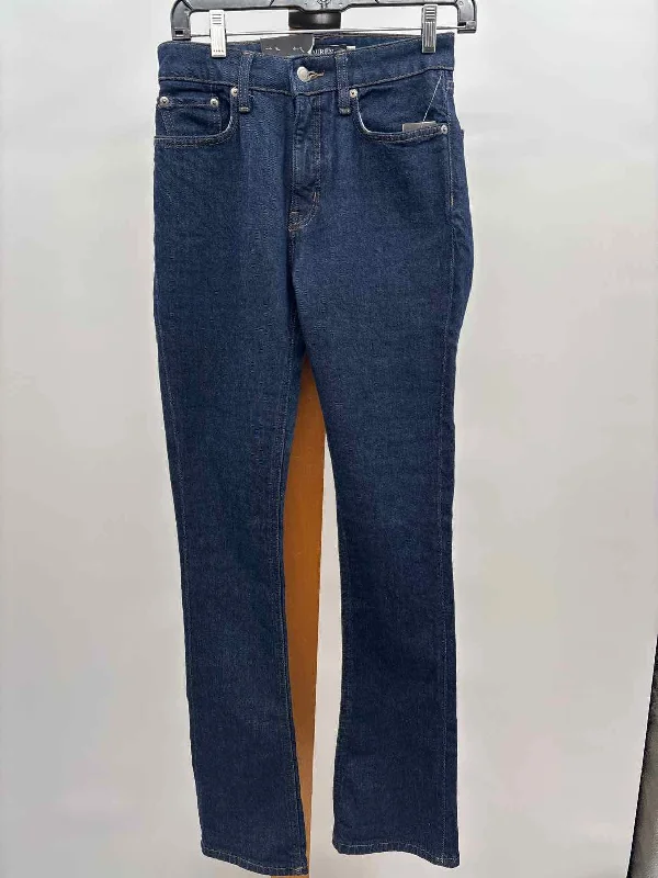 Ralph Lauren Women's Size 2 Blue Solid Jeans