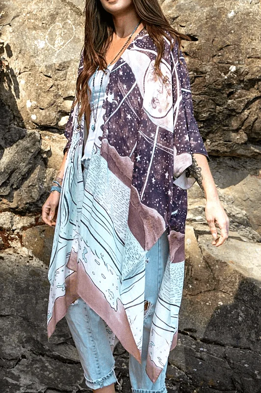 Moonstruck Long Bamboo Duster Kimono