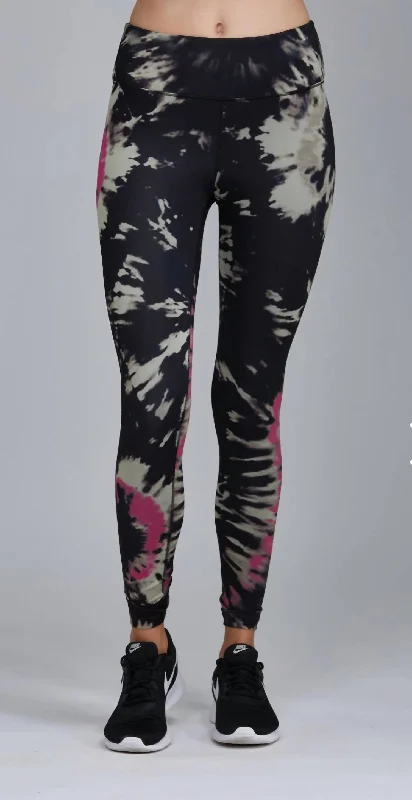 Tie Dye Legging In Black