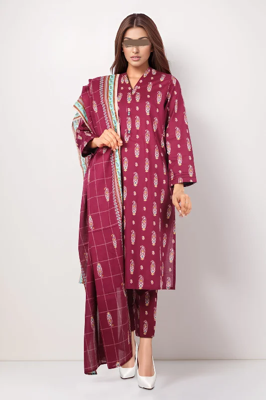 Printed Lawn Stitched 3 Piece