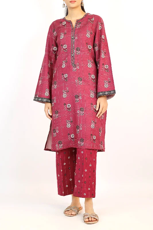 Printed Khaddar Stitched 2Piece (Shirt/Trouser)