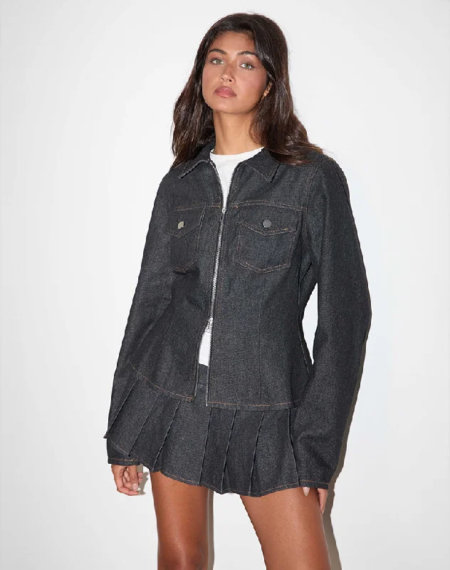 Rohana Jacket in Chambray Indigo