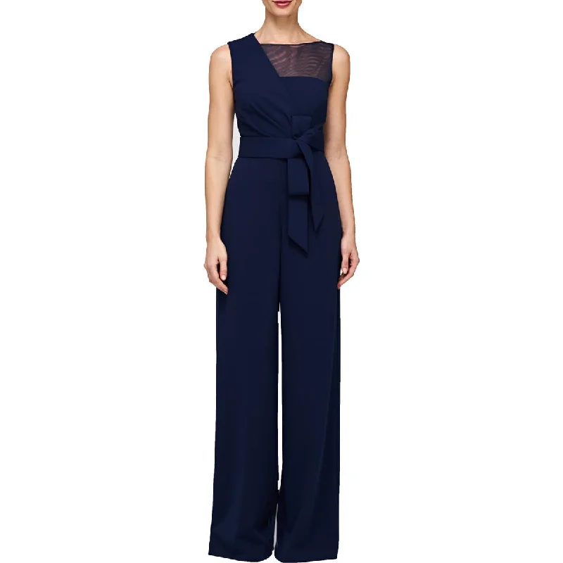 Aubree Womens Oversize Bow Wide Leg Jumpsuit