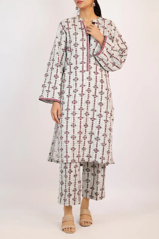 Printed Khaddar Stitched 2Piece (Shirt/Trouser)