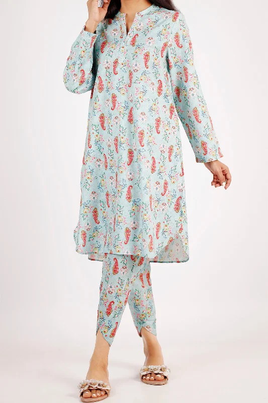 Printed Lawn Stitched 2 Piece (Shirt/Trouser)