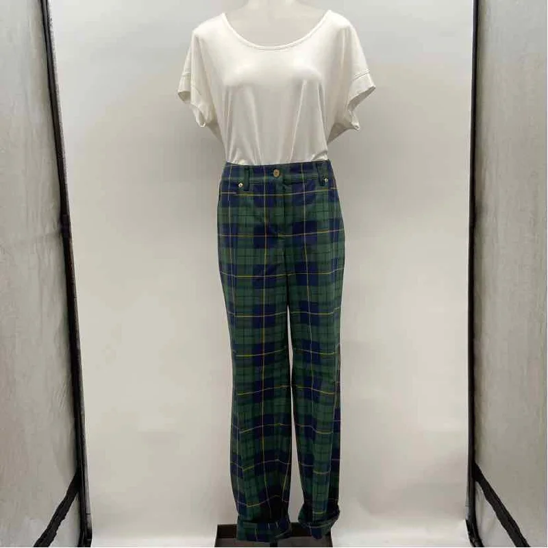 Carlisle Women's Size 12 Green Plaid Pants