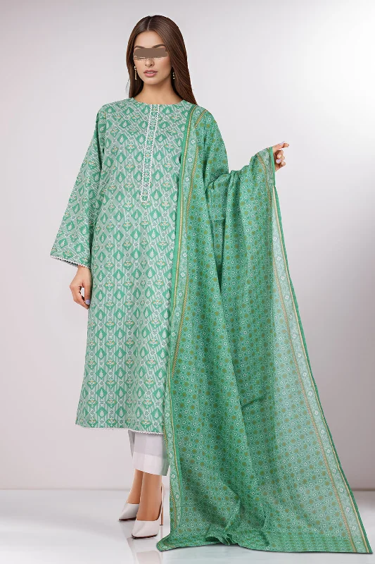 Printed Lawn Stitched 2 Piece (Shirt/Dupatta)