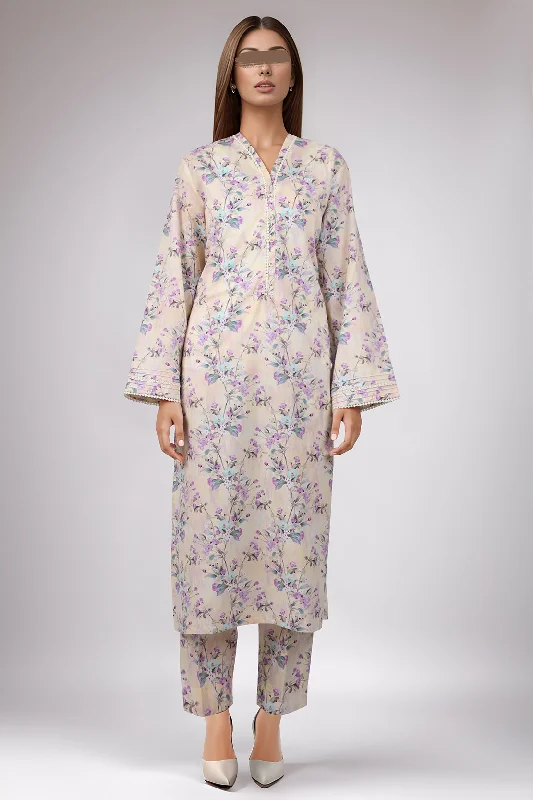 Printed Lawn Stitched 2 Piece (Shirt/Trouser)