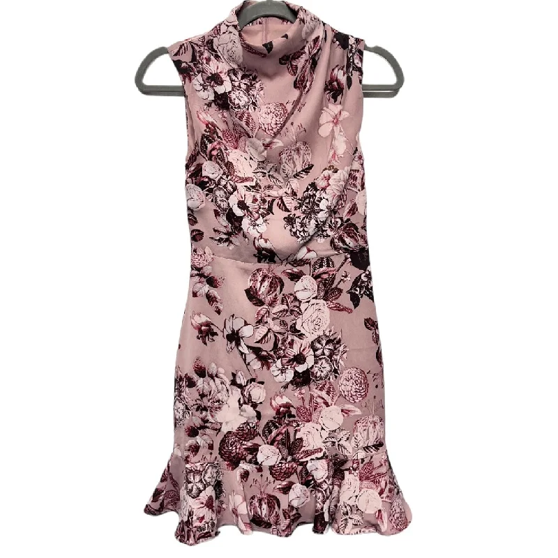 Dress Casual Short By Express In Pink, Size: Xxs