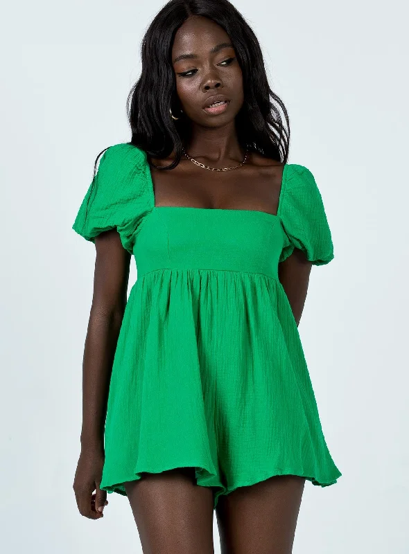 Lorna Romper Green