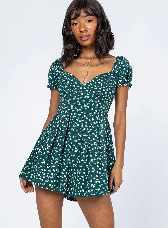 Sabrina Playsuit Green