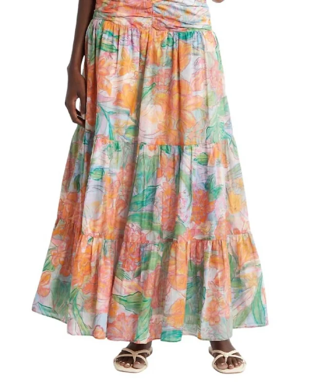 Agatha Maxi Skirt In Tropics