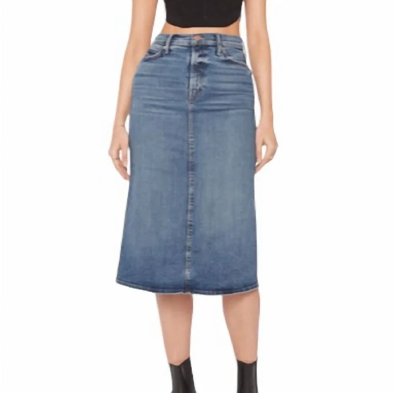 Swooner Straight A Midi Skirt In Going Full Circle