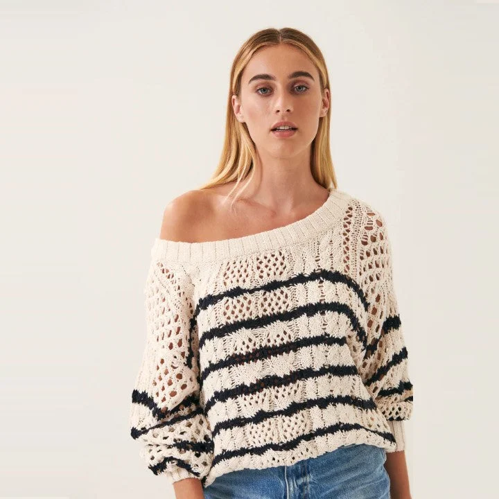 Cable Stripe Sweater (Nautical)