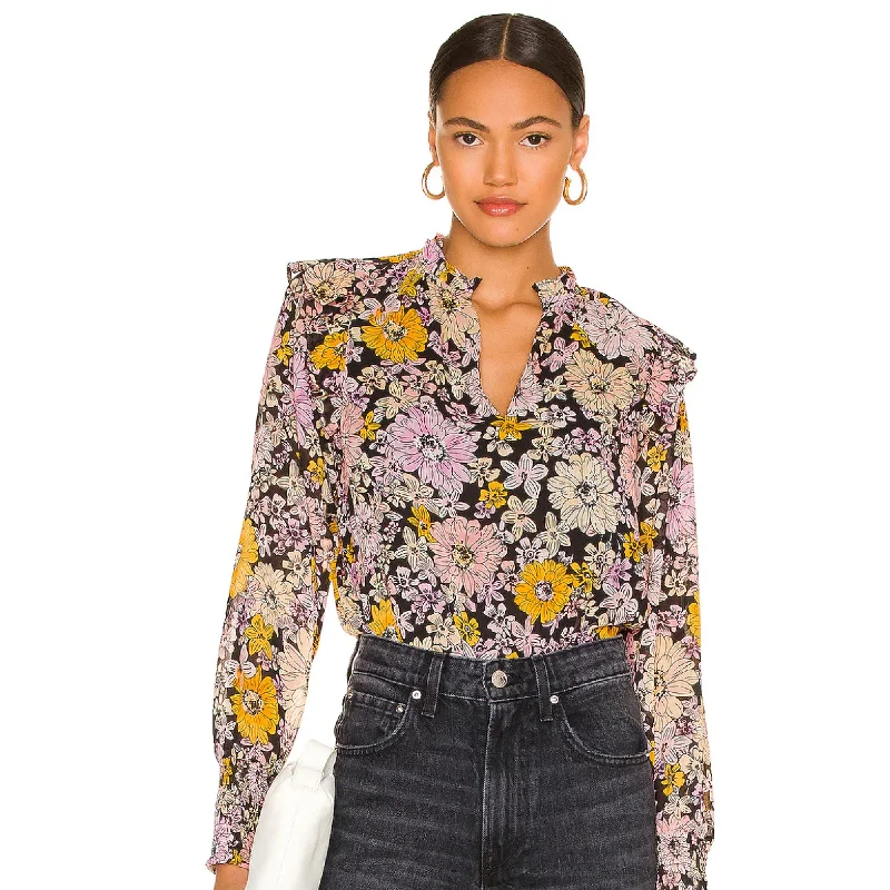 Floral Me Not Top (Black)