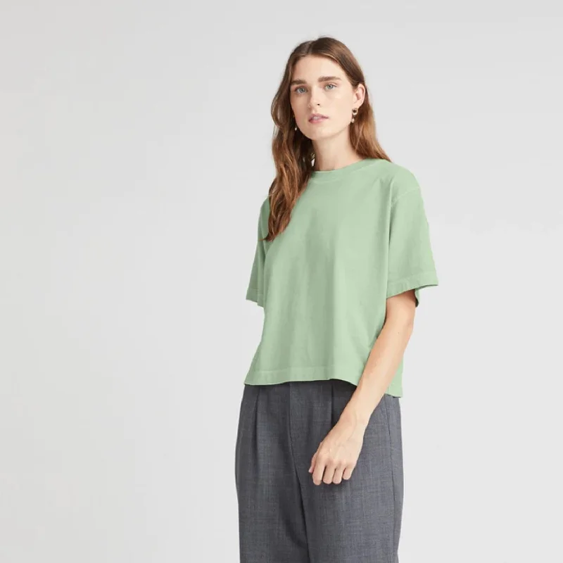 Relaxed Crop Tee (Sage)