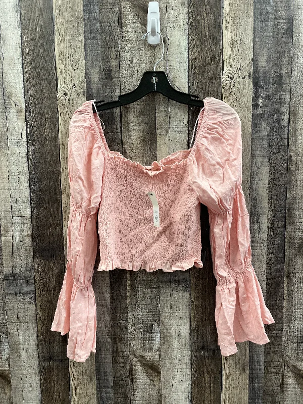 Top Long Sleeve By Mi Ami In Mauve, Size: M