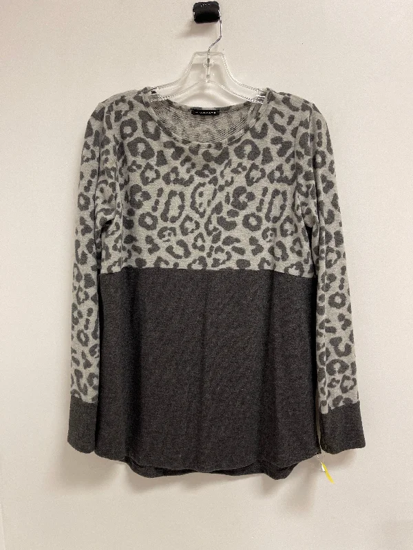 Top Long Sleeve By Staccato In Animal Print, Size: M