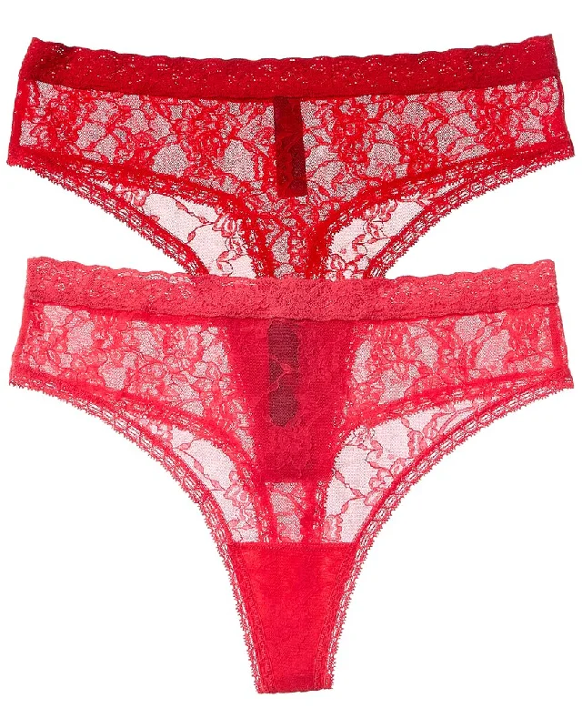 Natori 2pk Bliss Allure Lace Thong