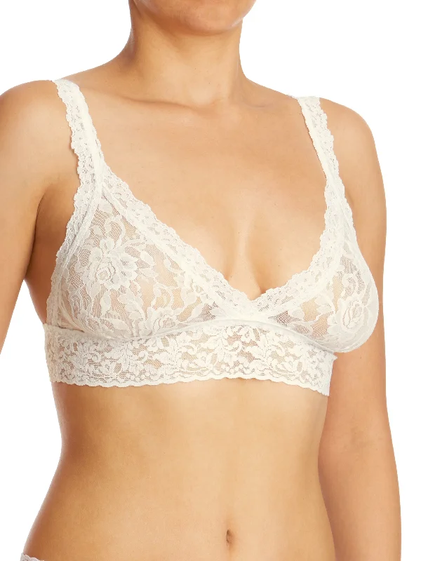 Signature Lace Crossover Bralette Marshmallow