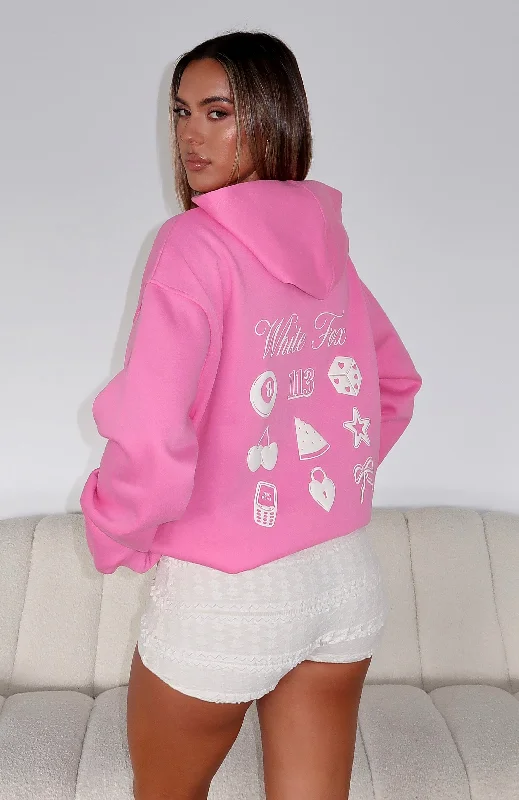 Lucky Charms Oversized Hoodie Pink