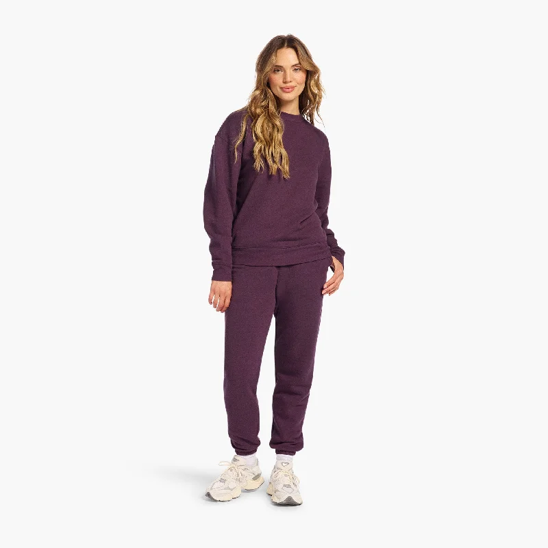 Vintage Fleece Jogger | Plum