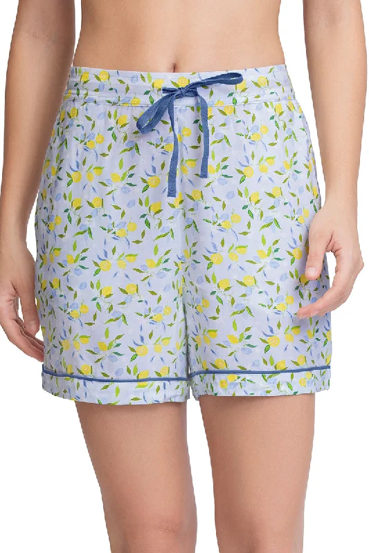 Sleep Shorts - Lemon Leaf Pr