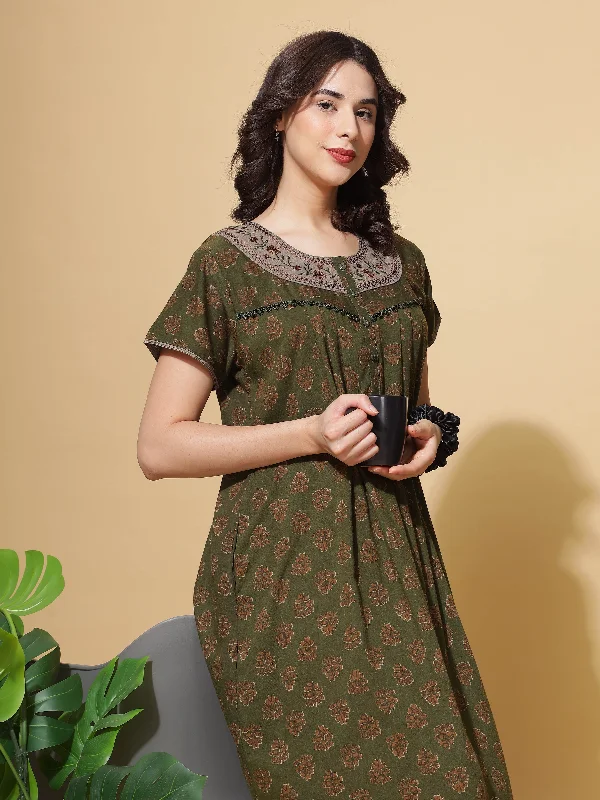 Crush Designer Nighty Forest Green