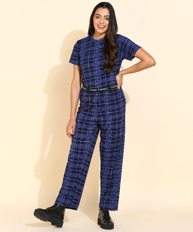 Women Printed T.Shirt & Pyjama Co-Ord Set